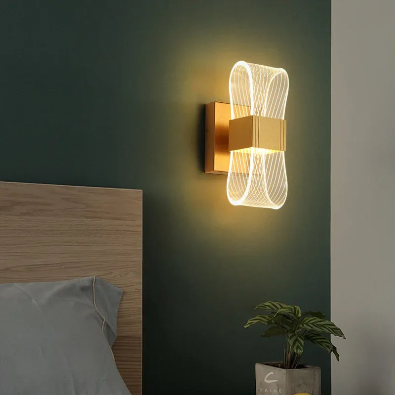 Gold Loop LED Wall Light