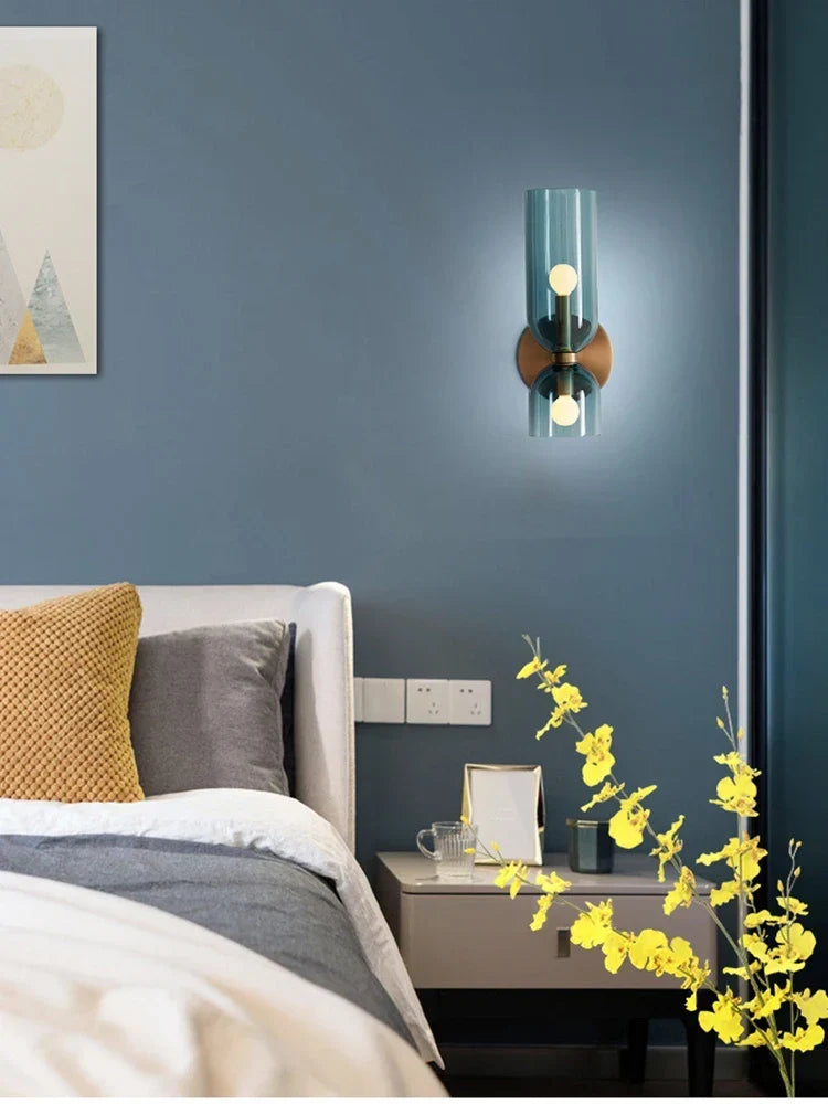 Nordic Tubular Glass Wall Light