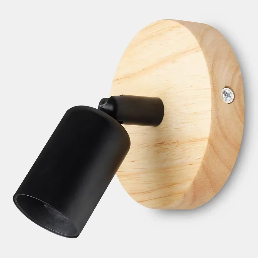 Ole Adjustable Wood & Metal Wall Sconce