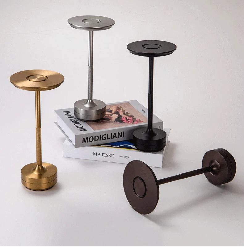Rechargeable Disc Shade Table Lamp