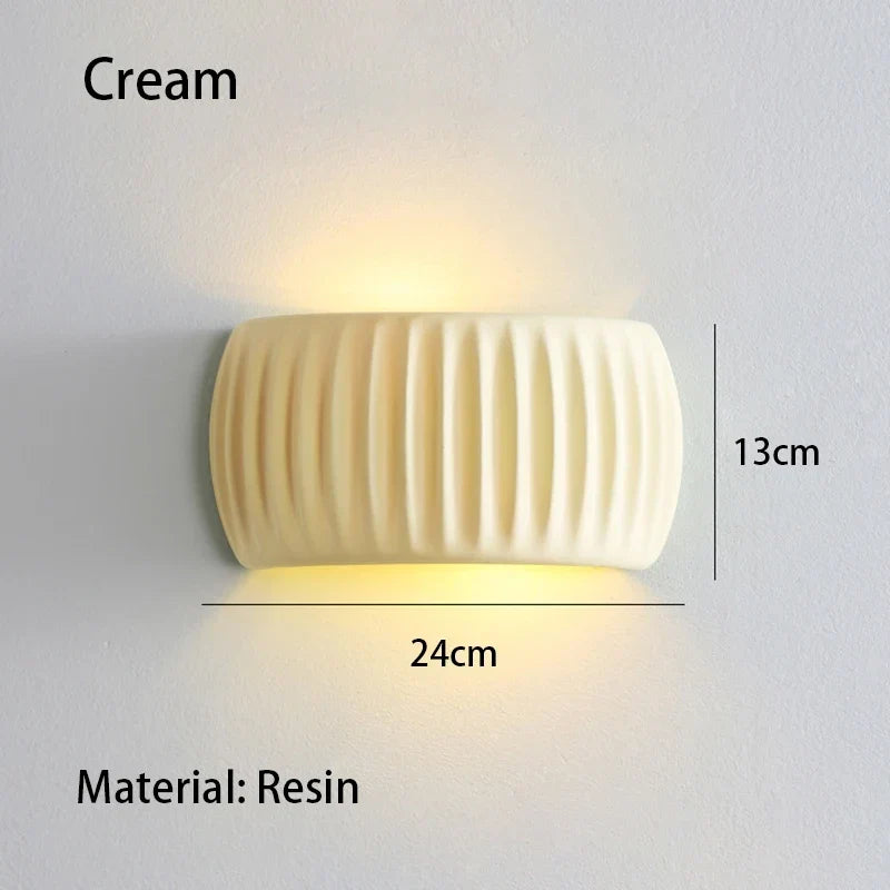 Textured Resin Up & Down Wall Light