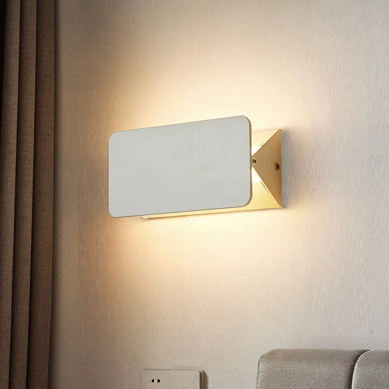 White Rectangular LED Wall Light