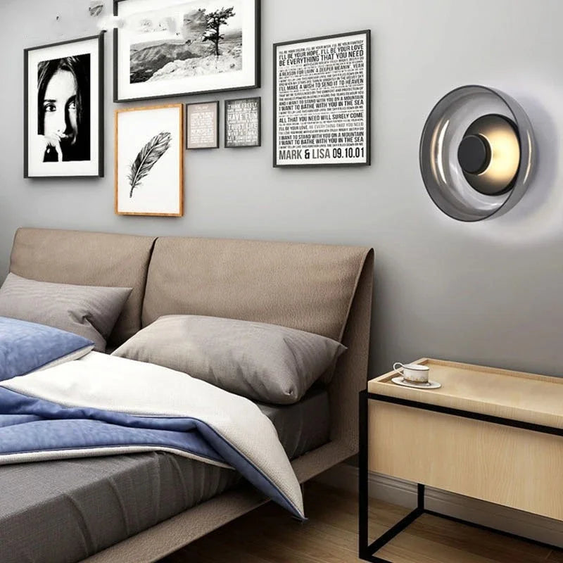 Nordic Round Glass LED Wall Light