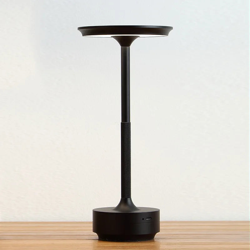 Rechargeable Disc Shade Table Lamp