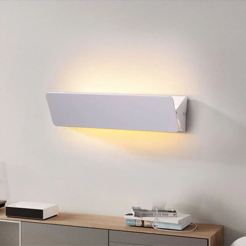 White Rectangular LED Wall Light
