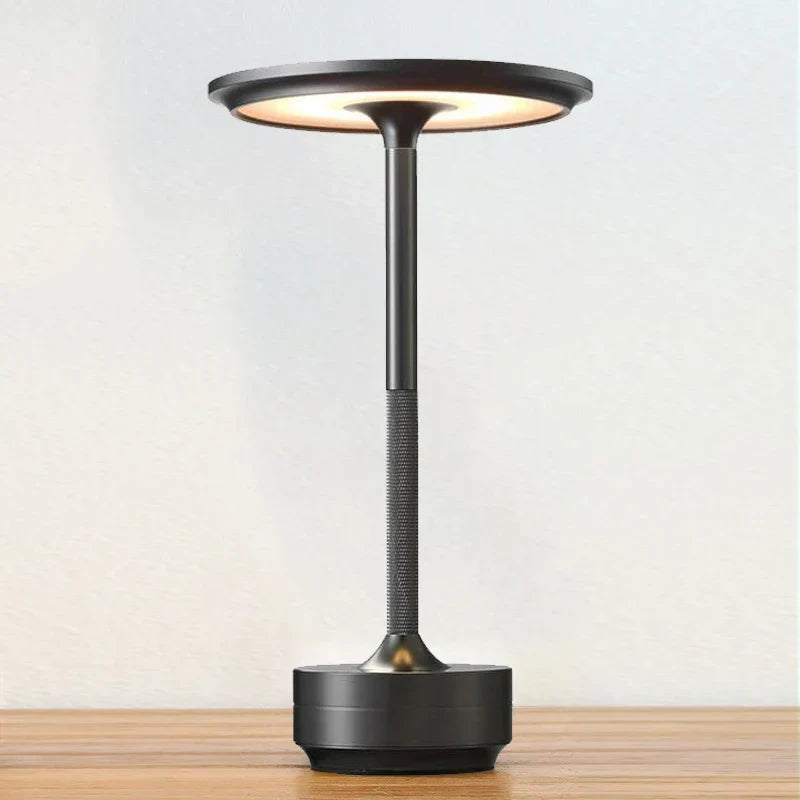 Rechargeable Disc Shade Table Lamp