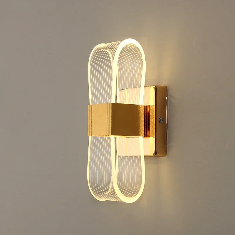 Gold Loop LED Wall Light