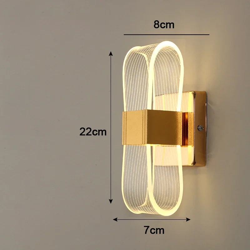 Gold Loop LED Wall Light