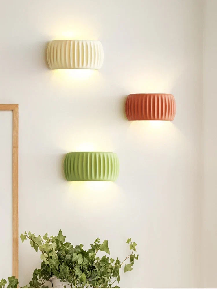 Textured Resin Up & Down Wall Light