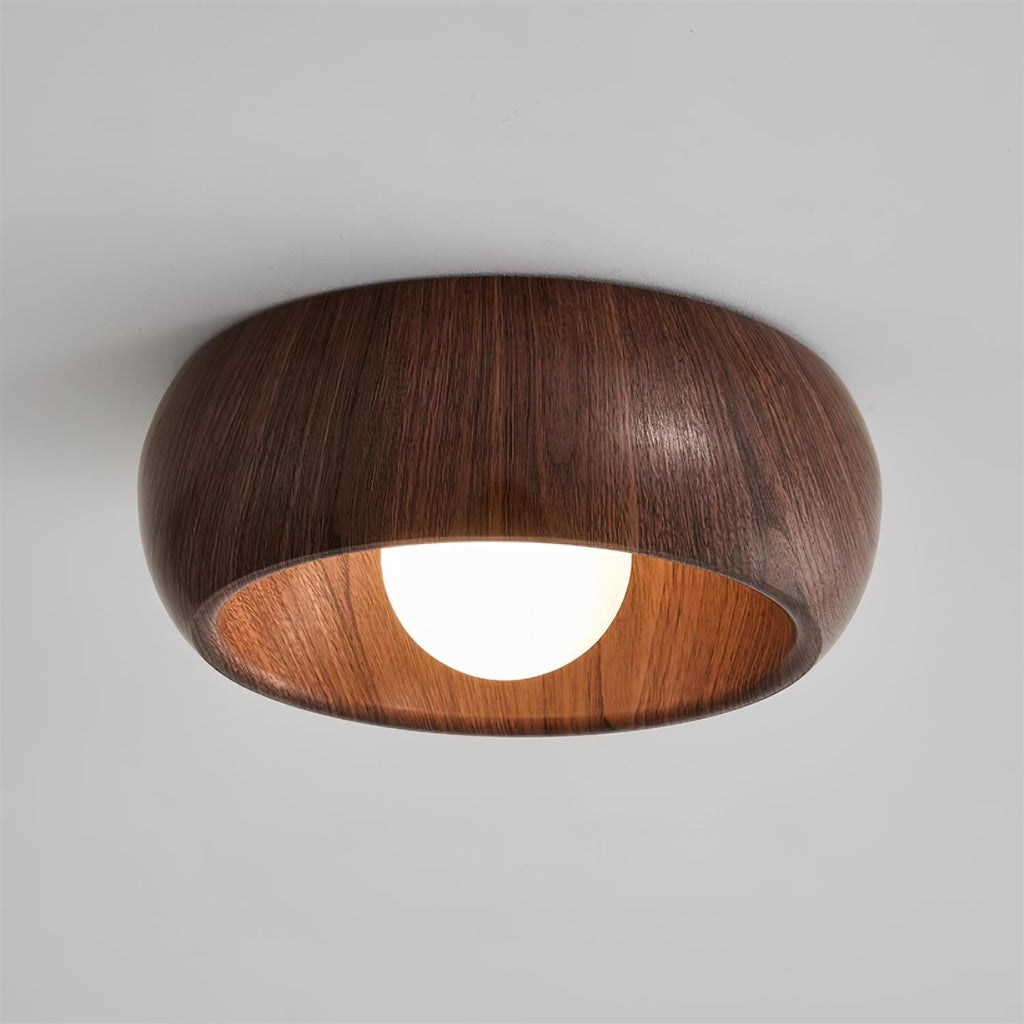 Alba Minimalist Wooden LED Ceiling Light