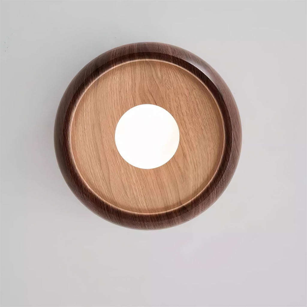 Alba Minimalist Wooden LED Ceiling Light