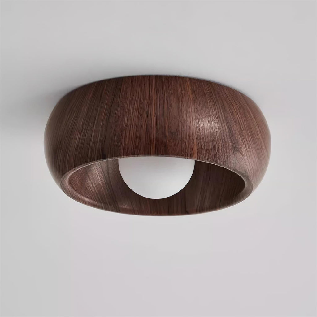 Alba Minimalist Wooden LED Ceiling Light