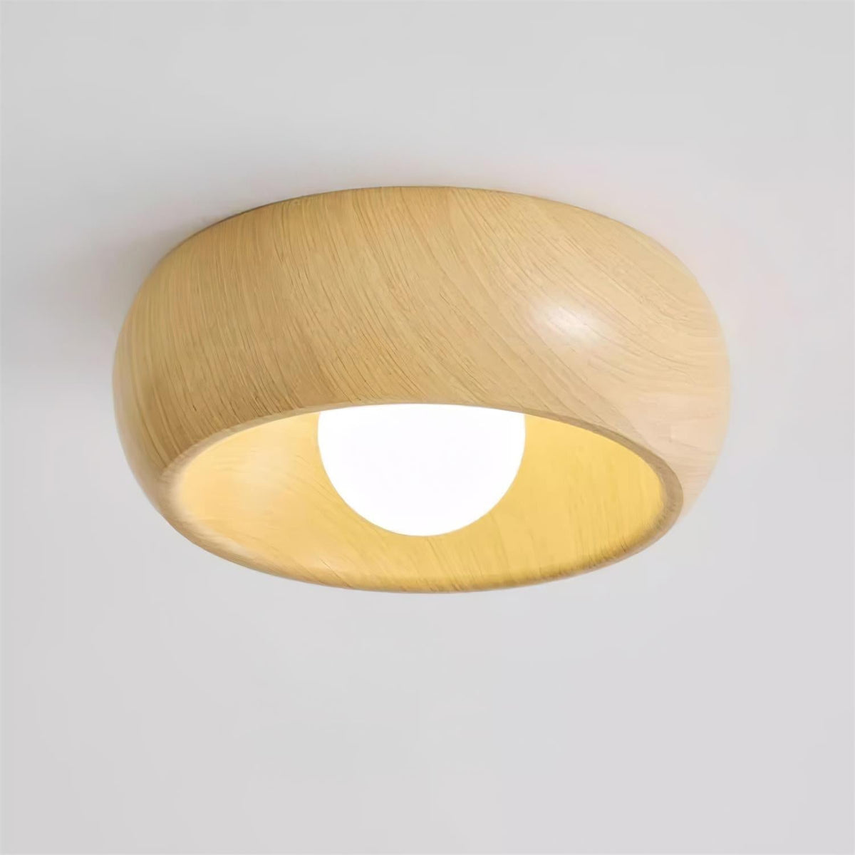 Alba Minimalist Wooden LED Ceiling Light