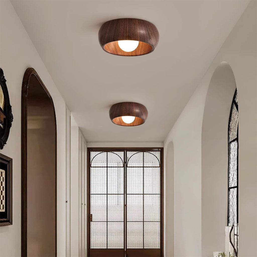 Alba Minimalist Wooden LED Ceiling Light