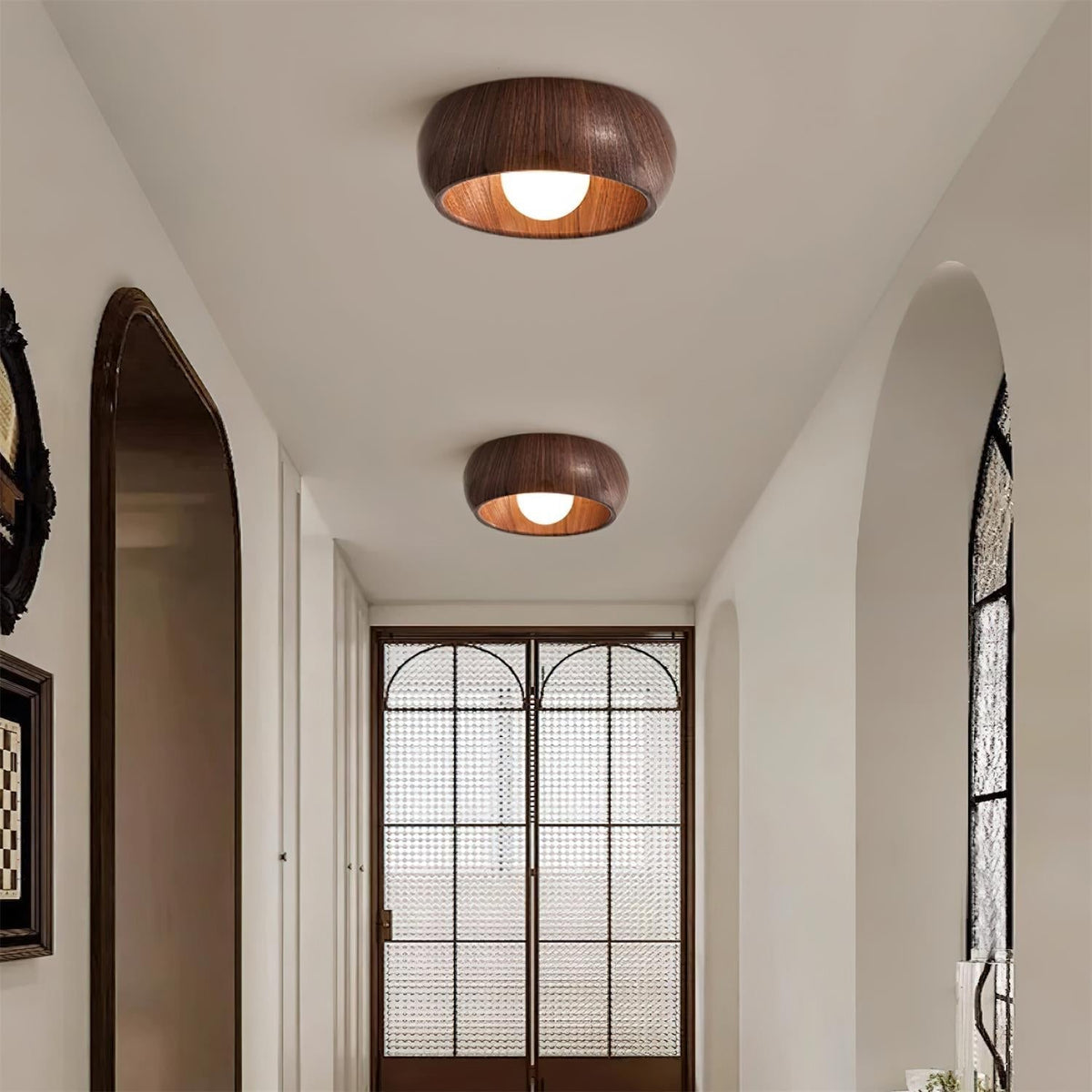Alba Minimalist Wooden LED Ceiling Light