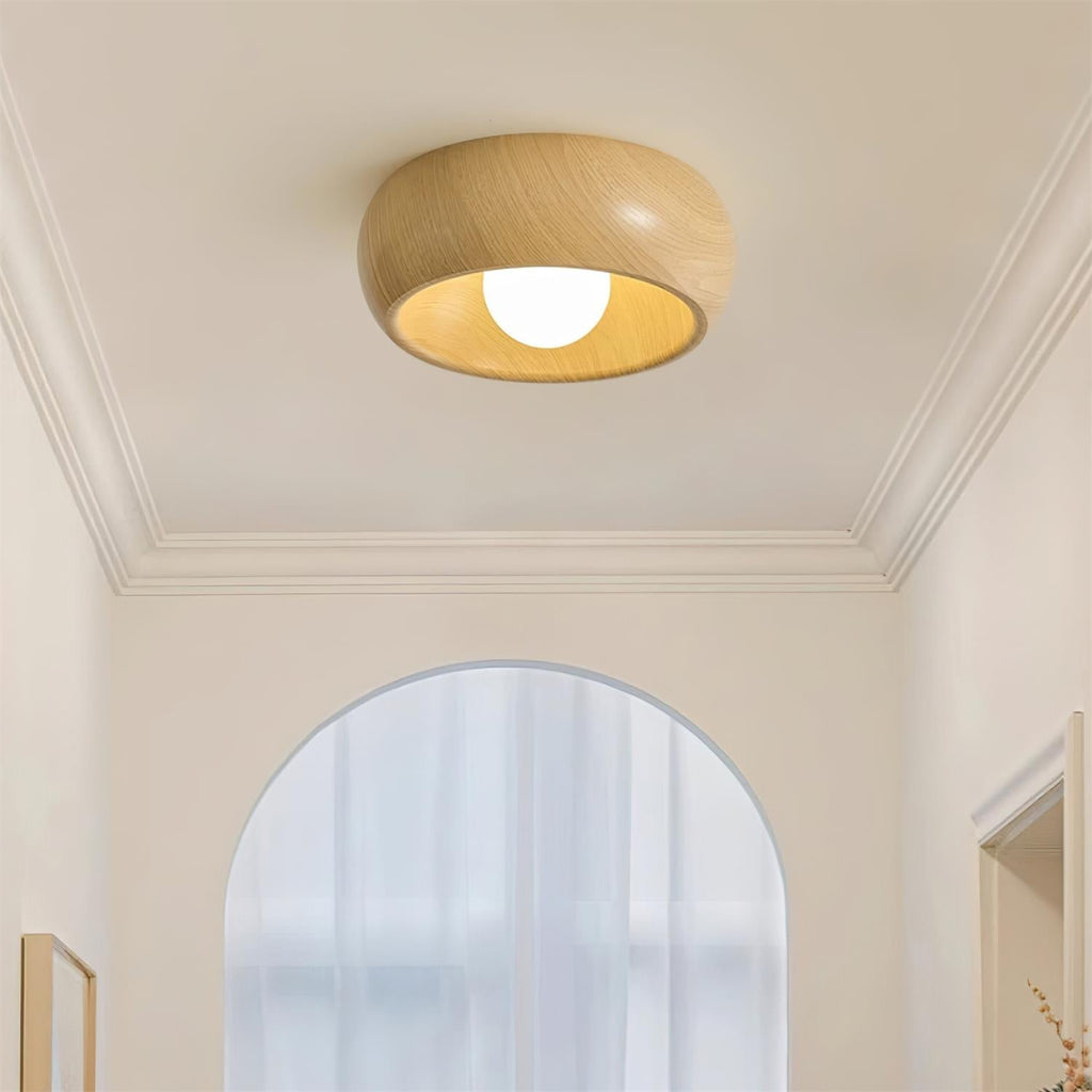 Alba Minimalist Wooden LED Ceiling Light
