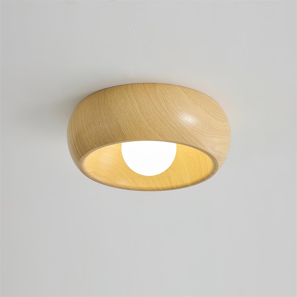 Alba Minimalist Wooden LED Ceiling Light