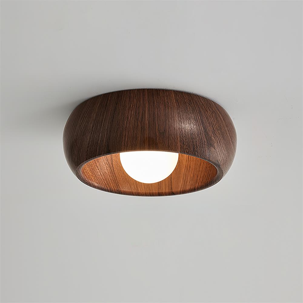 Alba Minimalist Wooden LED Ceiling Light
