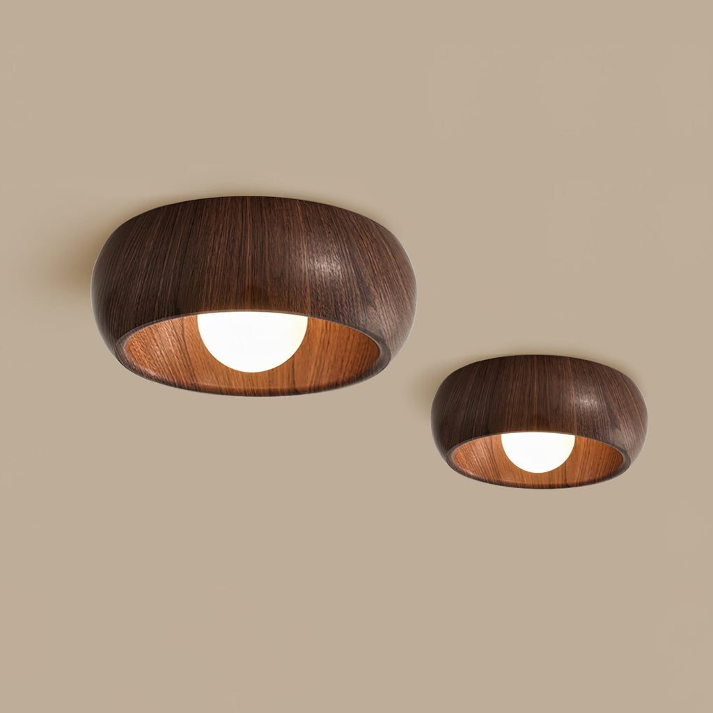 Alba Minimalist Wooden LED Ceiling Light
