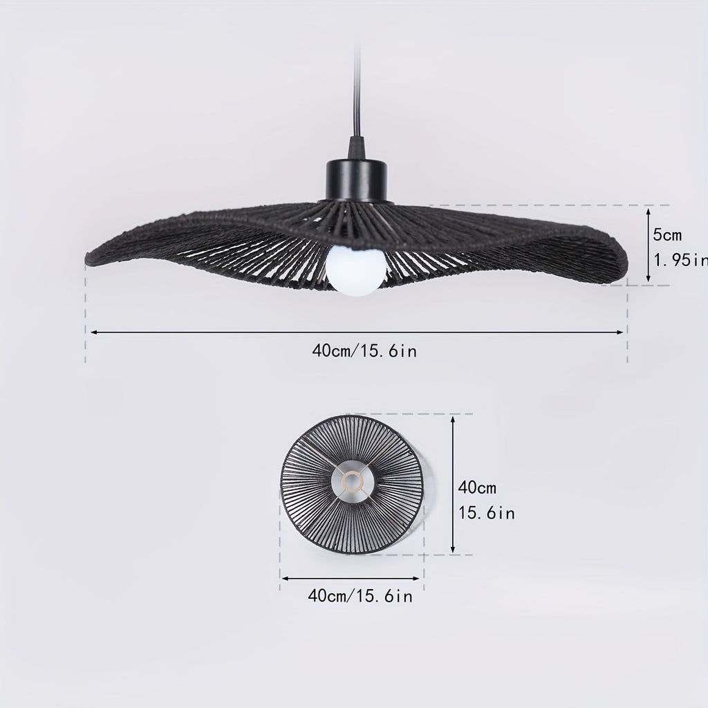 Wave Paper Rope Pendant Lampshade