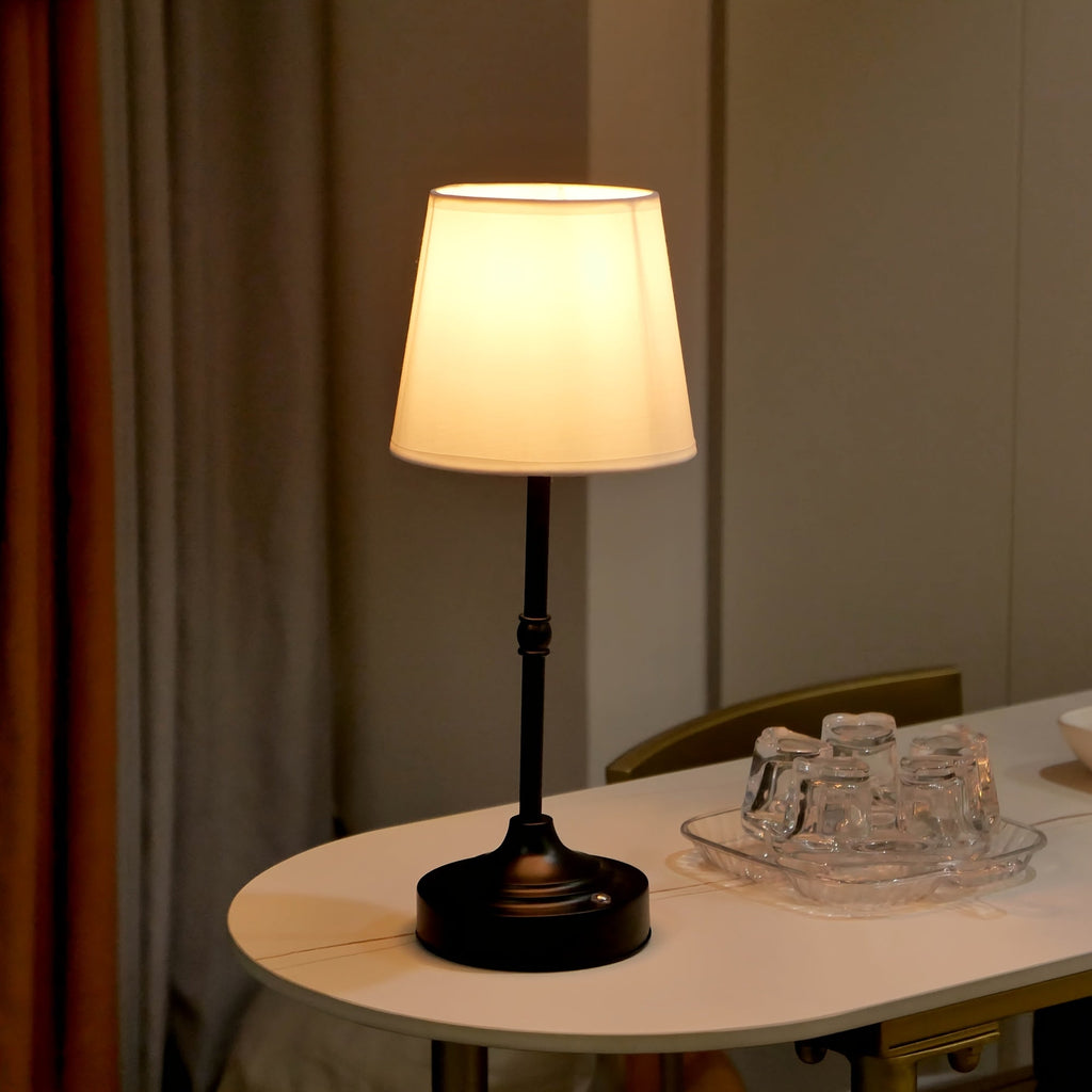 Cordless Fabric Shade Table Lamp