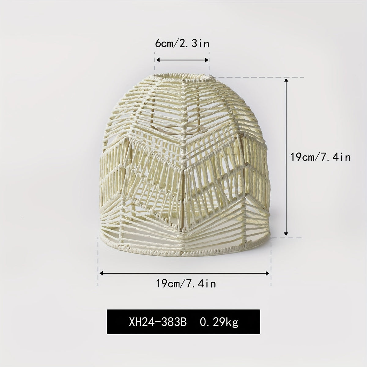 Woven Paper Rope Bell Lampshade