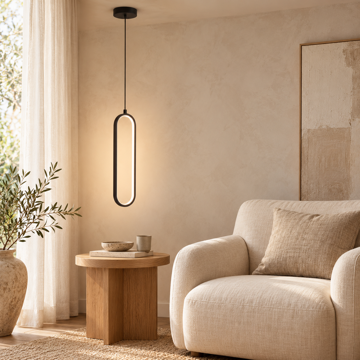 Neri Oval LED Pendant Light
