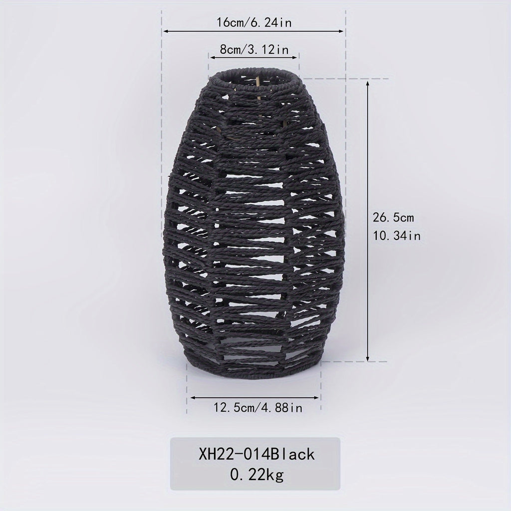 Oval Woven Paper Rope Lampshade