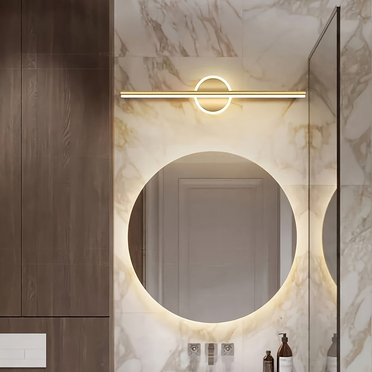 Linea Aluminium LED Mirror Wall Light
