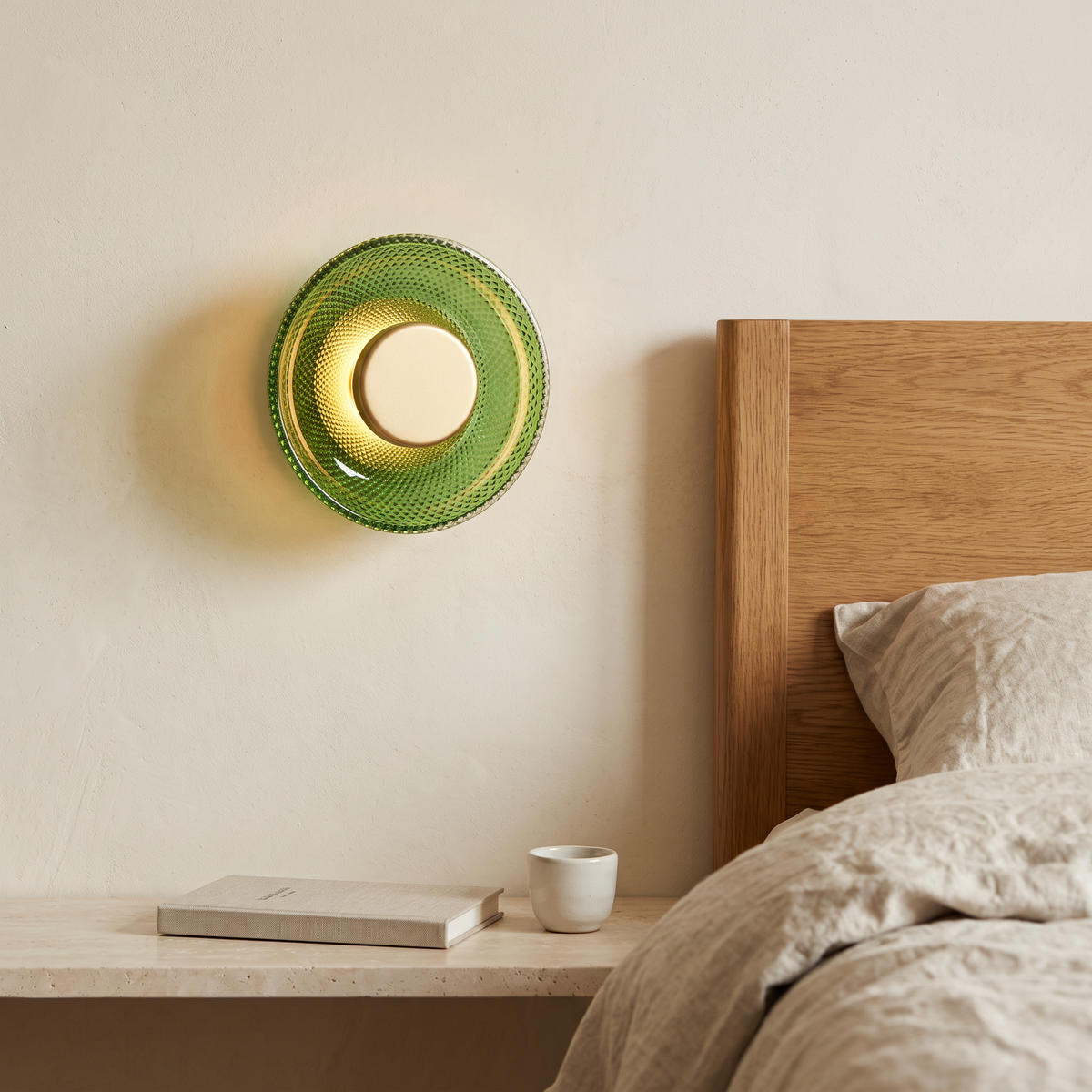 Eira Textured Glass LED Wall Light