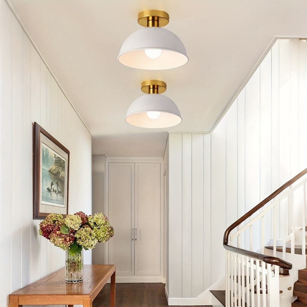 Klara Matte Metal Semi Flush Ceiling Light
