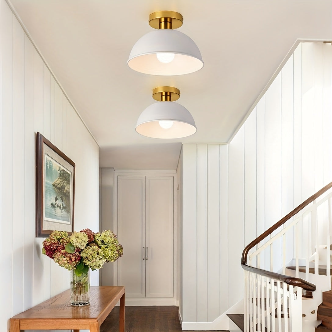 Klara Matte Metal Semi Flush Ceiling Light