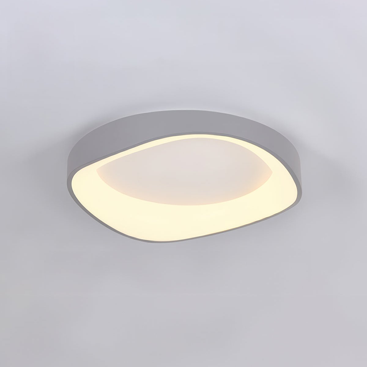 Fenna Wood Grain LED Ceiling Light, 40 or 50cm