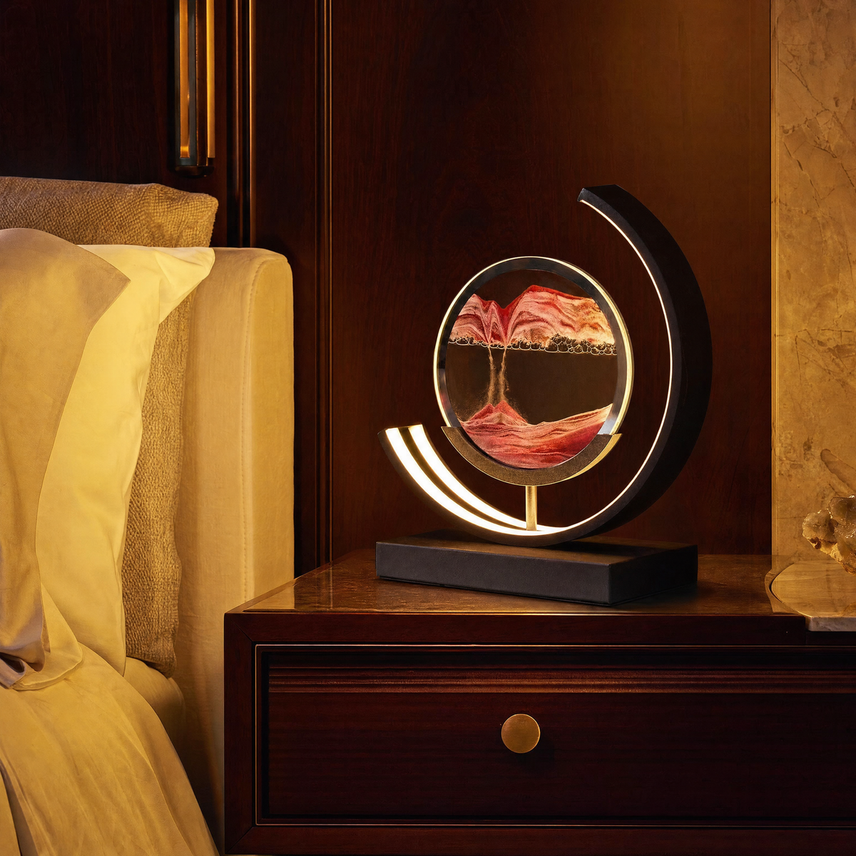 Dunelight Moving Sand Art LED Table Lamp