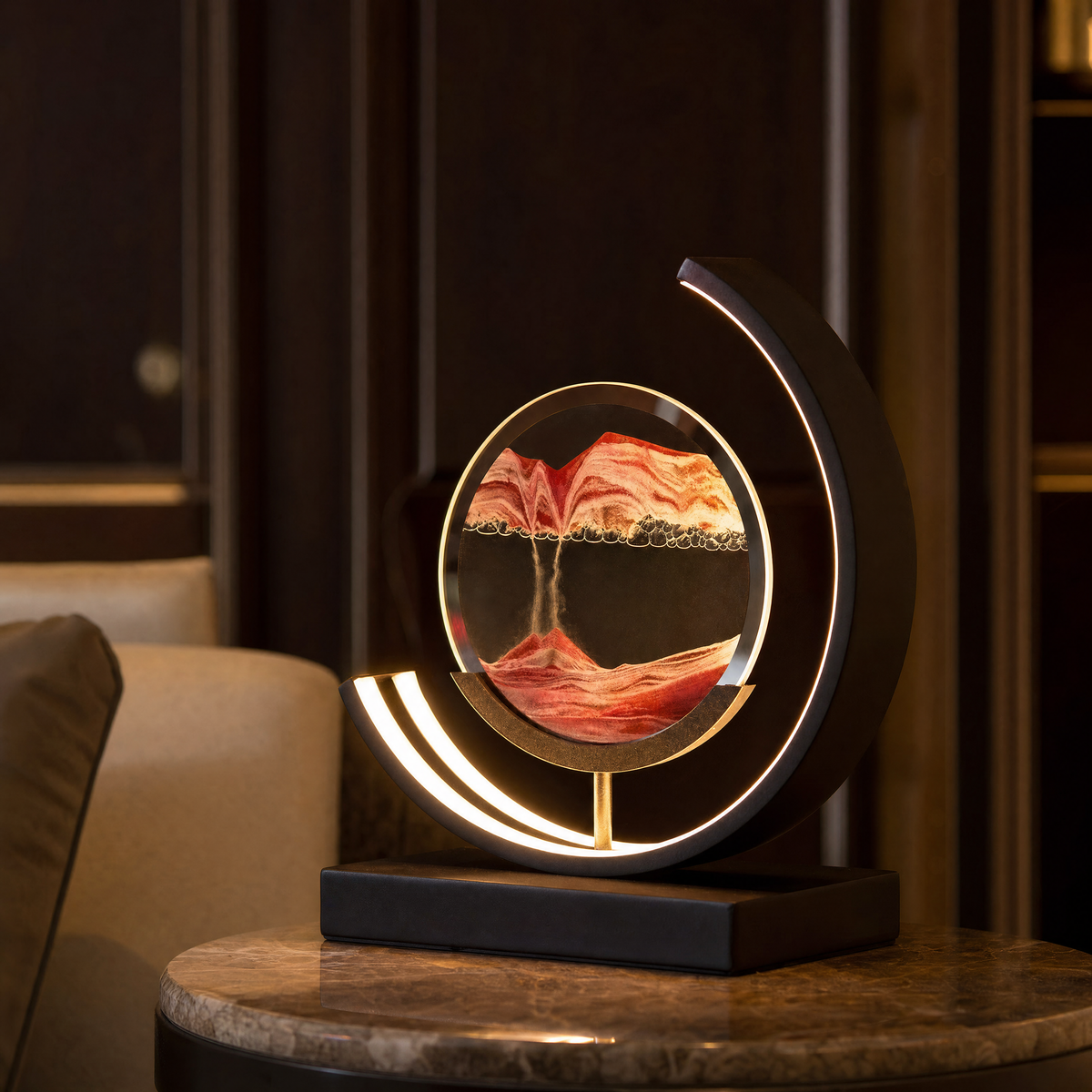 Dunelight Moving Sand Art LED Table Lamp