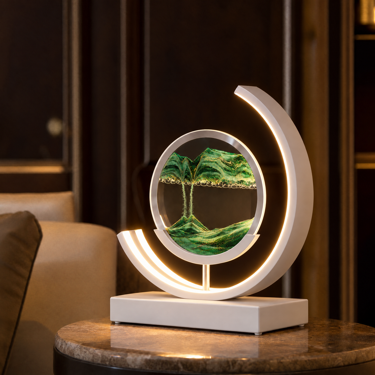 Dunelight Moving Sand Art LED Table Lamp