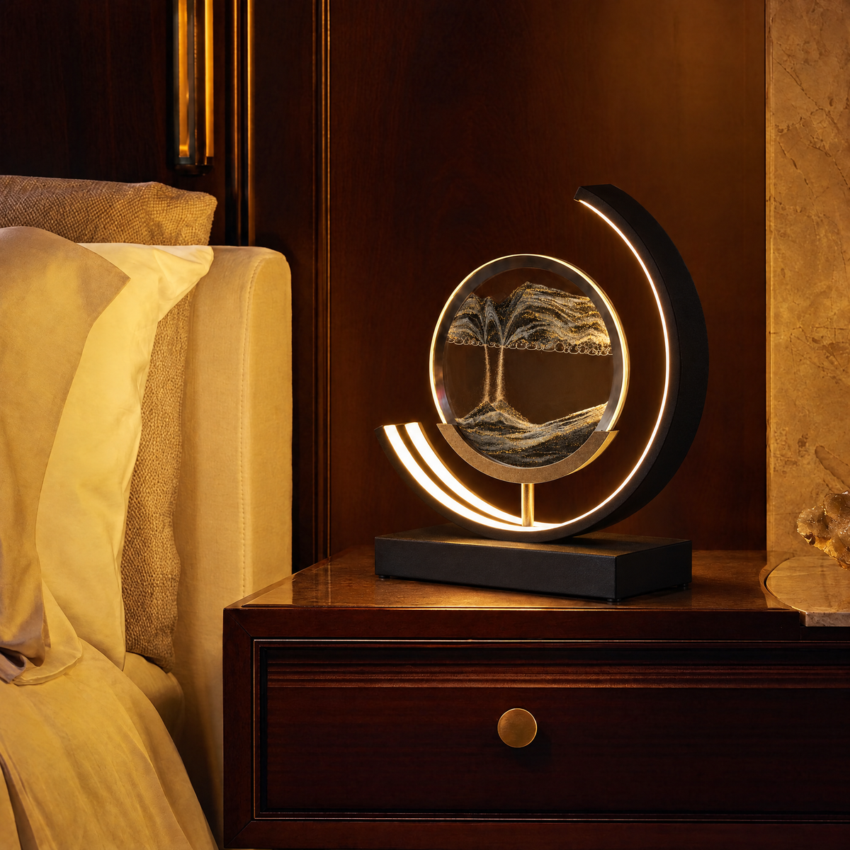 Dunelight Moving Sand Art LED Table Lamp