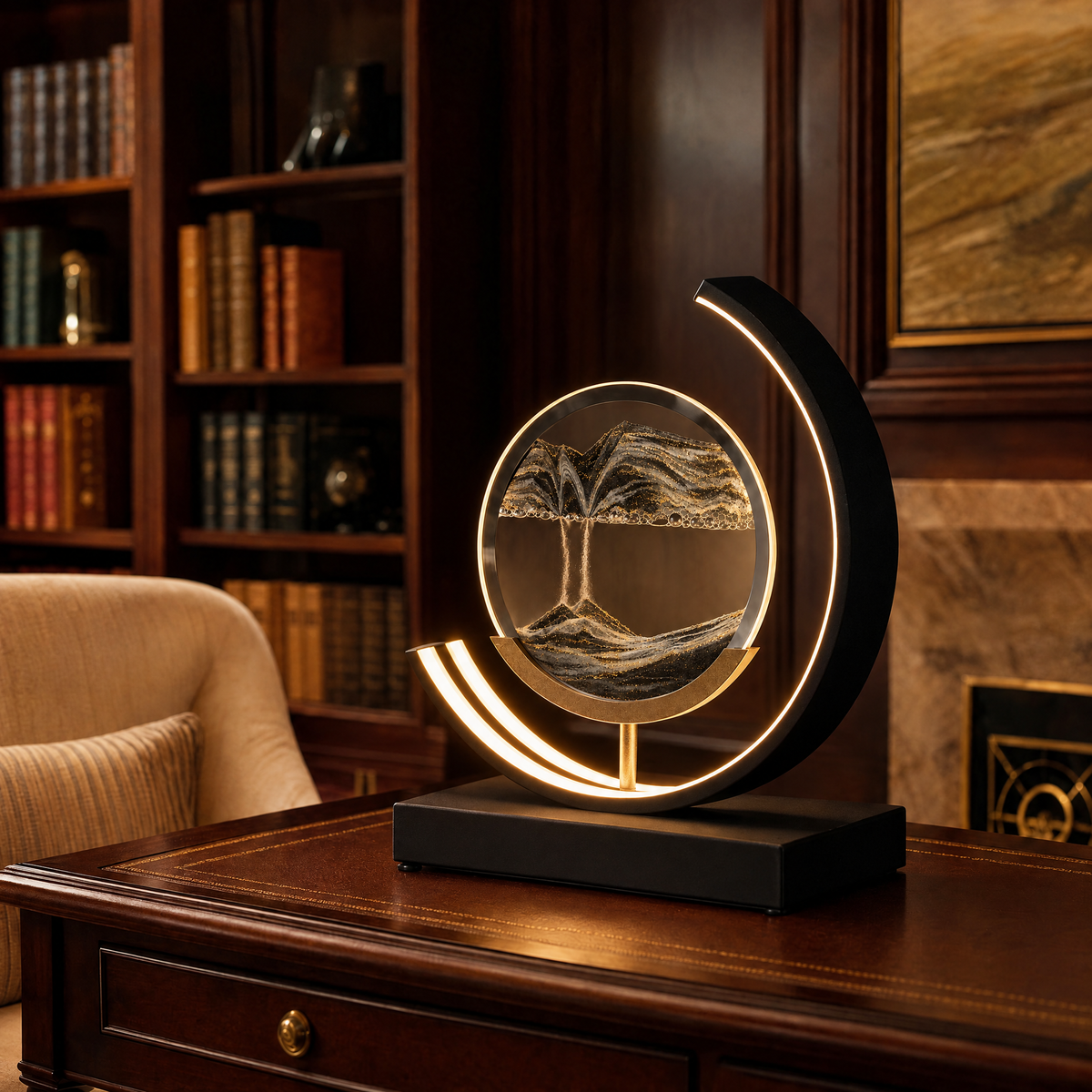 Dunelight Moving Sand Art LED Table Lamp