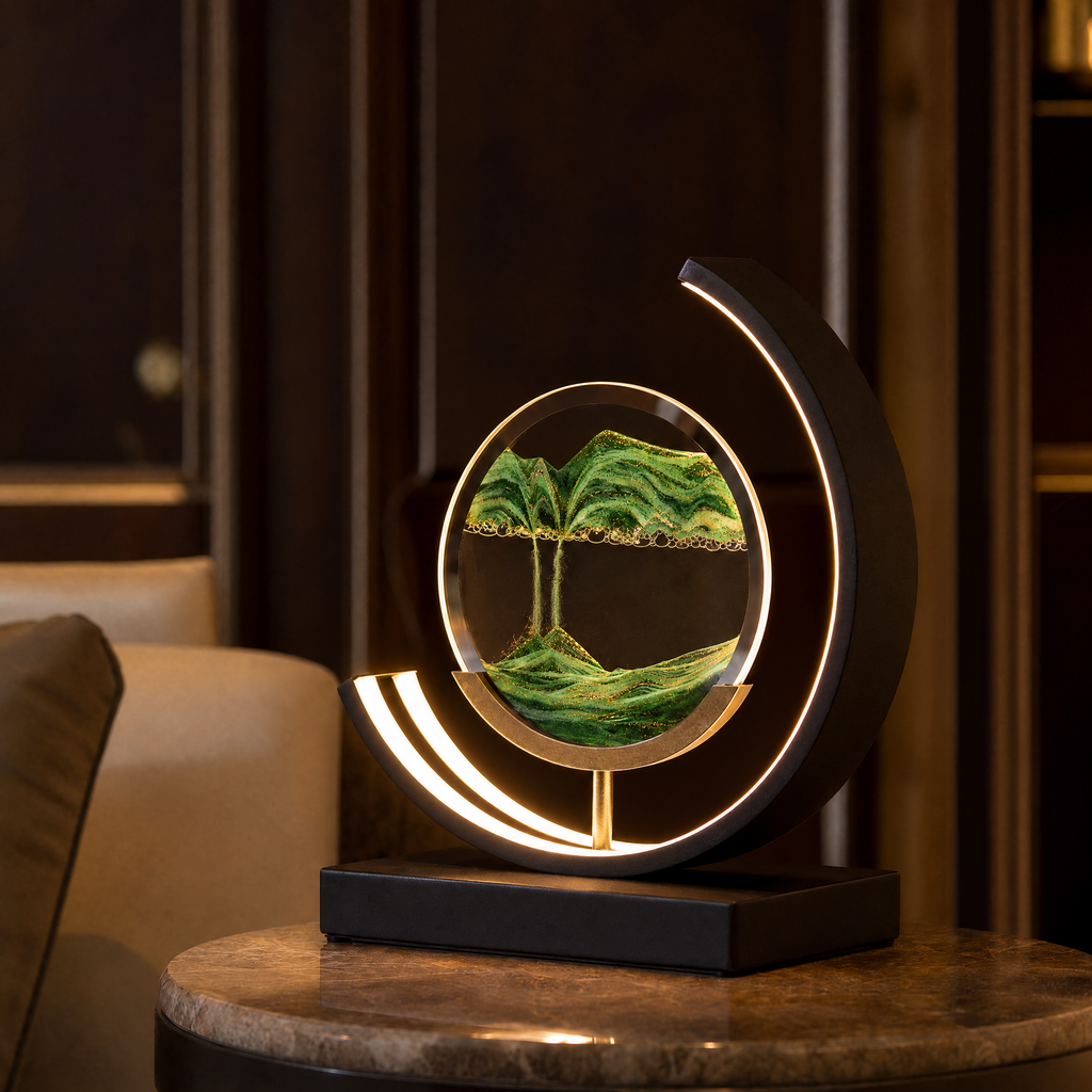Dunelight Moving Sand Art LED Table Lamp