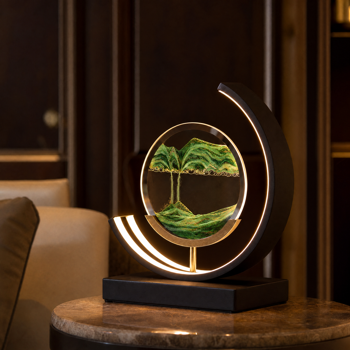Dunelight Moving Sand Art LED Table Lamp