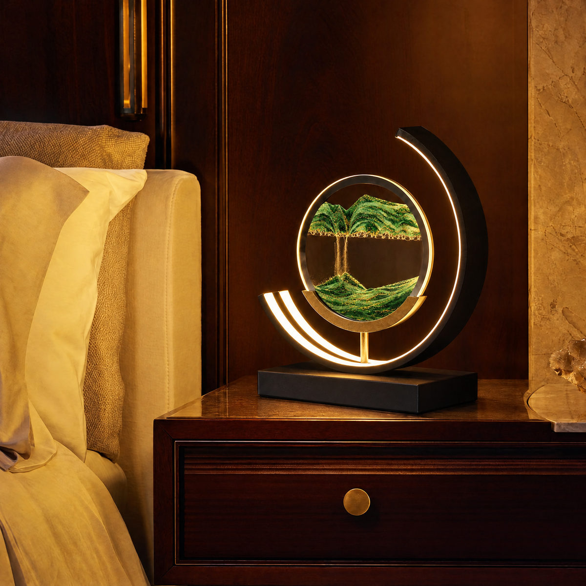 Dunelight Moving Sand Art LED Table Lamp