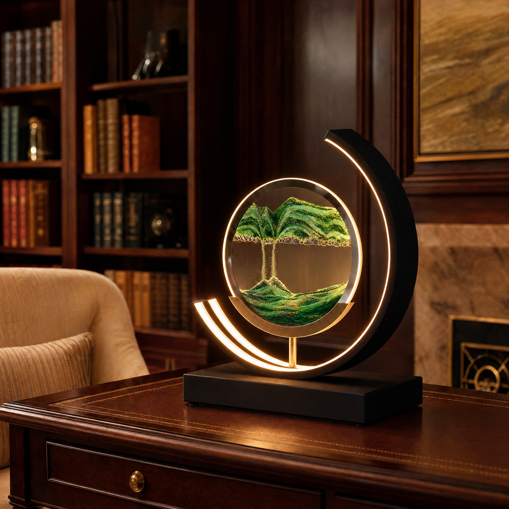 Dunelight Moving Sand Art LED Table Lamp