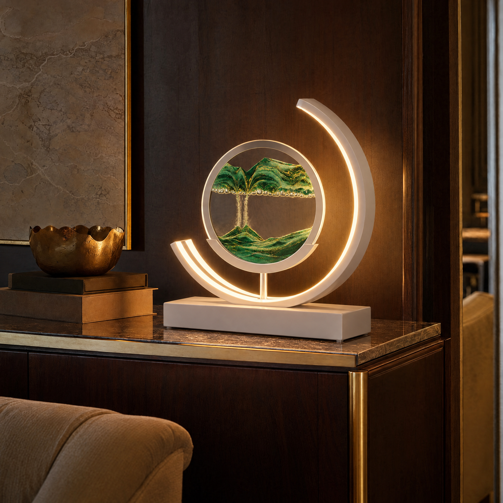 Dunelight Moving Sand Art LED Table Lamp