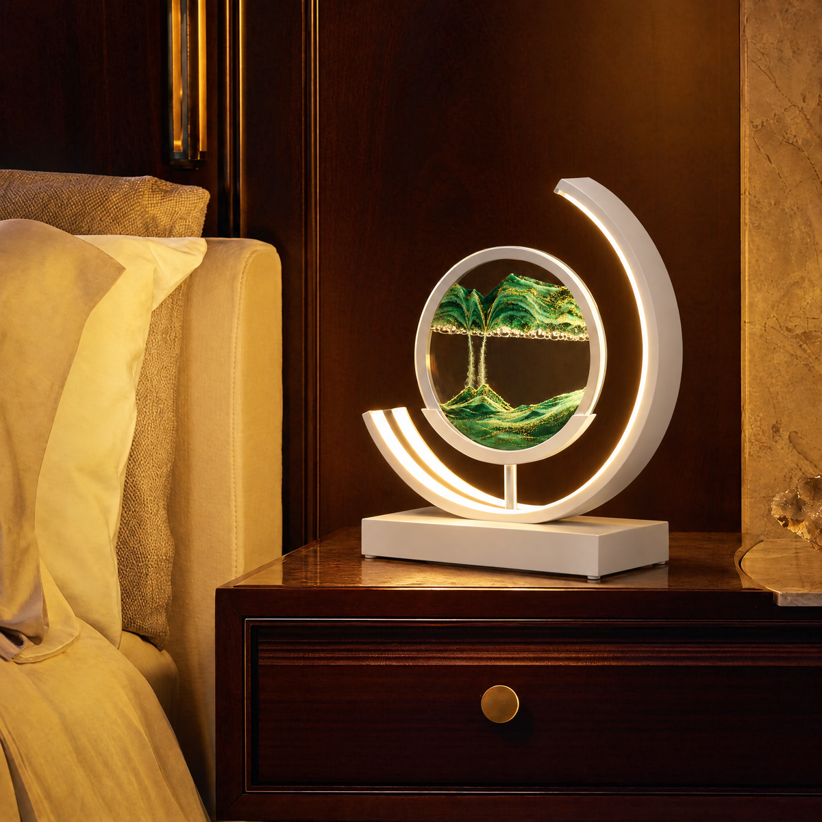 Dunelight Moving Sand Art LED Table Lamp