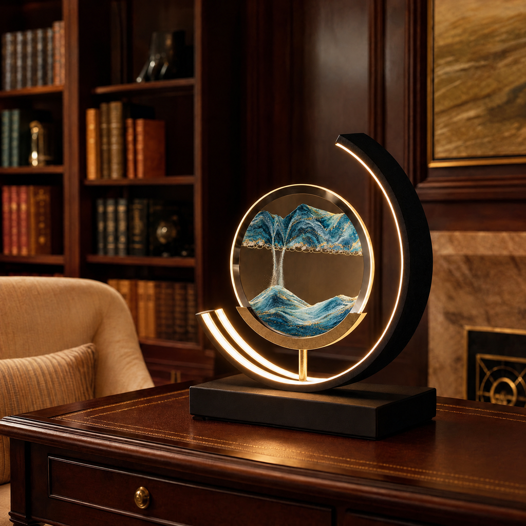 Dunelight Moving Sand Art LED Table Lamp