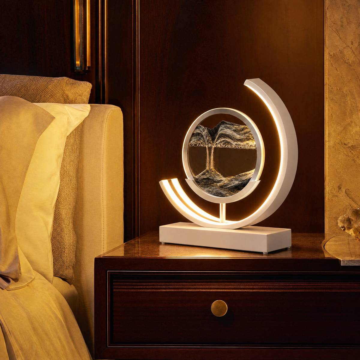 Dunelight Moving Sand Art LED Table Lamp