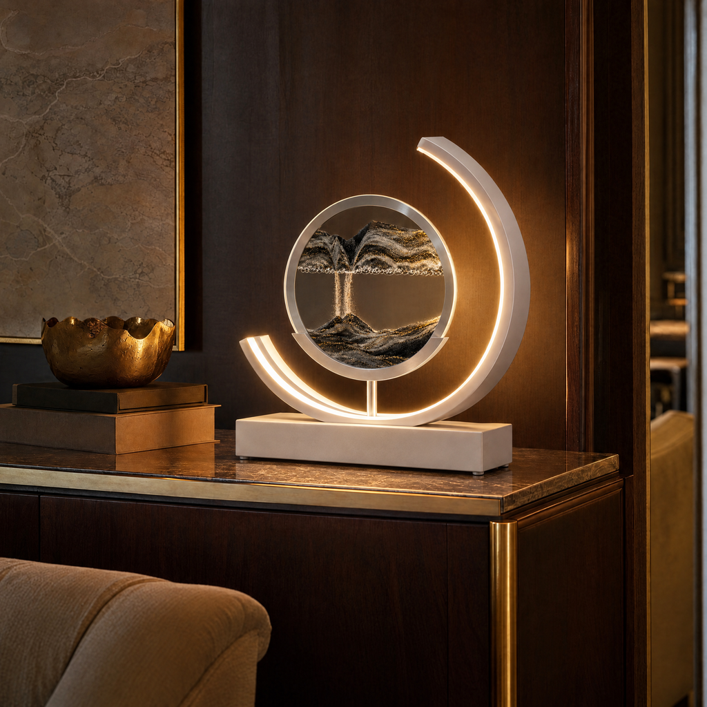 Dunelight Moving Sand Art LED Table Lamp