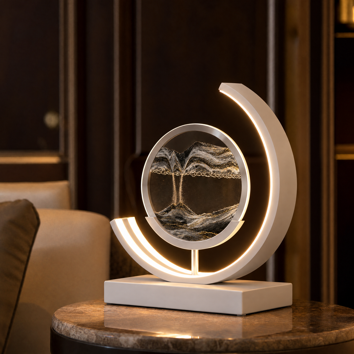 Dunelight Moving Sand Art LED Table Lamp