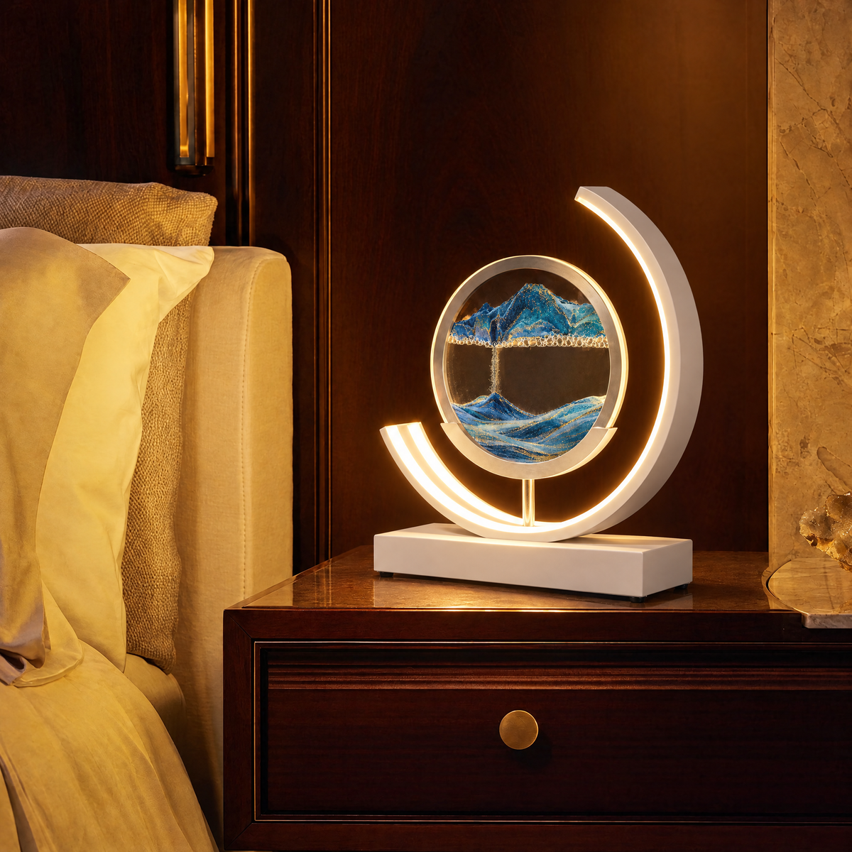 Dunelight Moving Sand Art LED Table Lamp