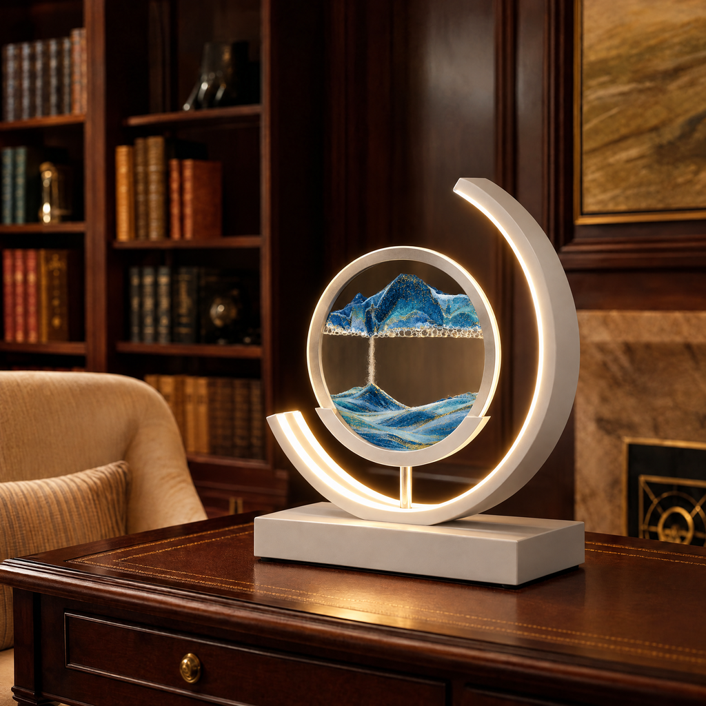 Dunelight Moving Sand Art LED Table Lamp